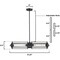 Westinghouse Pendant LED Dimmable 6.5W 2-Light Marlowe, Matte Black Clear Ribbed Glass 6118400 - alternate 6